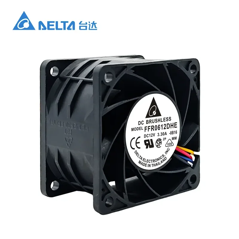 Delta 6038 for 12V 3.3A 6CM High-Speed Large Air Volume Strong Modification Violent Ball Cooling Fan