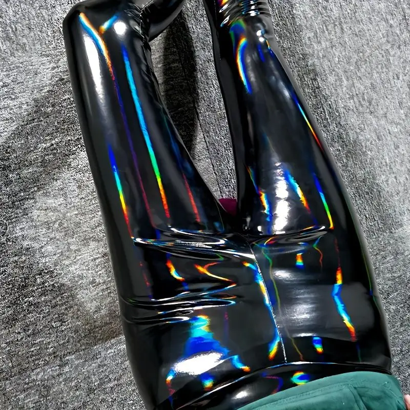 

Dazzing Colors Pu Leather Pants Women Big Size Bright Slim Leggings High Waist Hip Lift Tights Fashion Skinny Stretchy Pu Pants