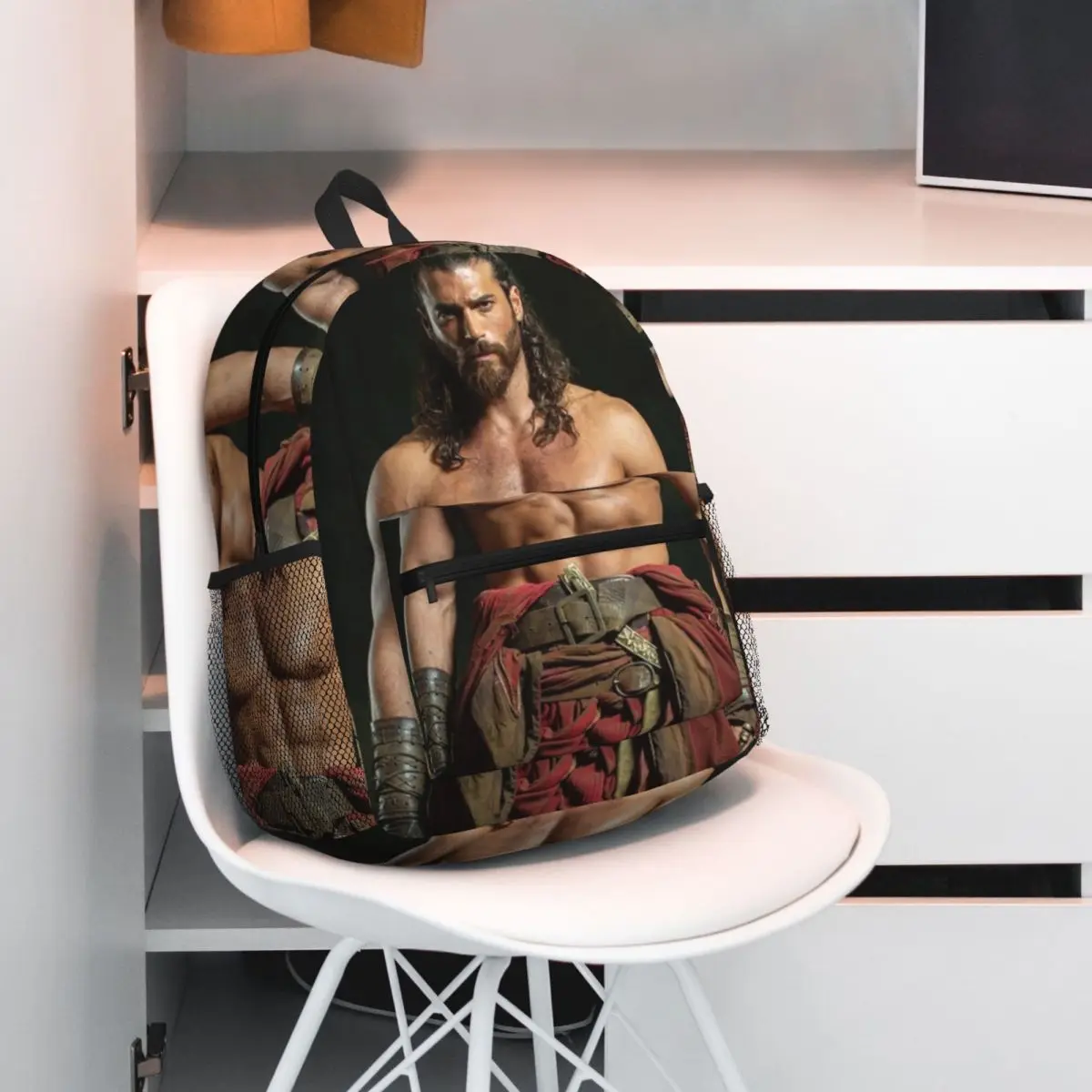 Actor Can Yaman Photo Backpack Daypack Large Capacity Kids BookBag School Bag Shoulder Bags for Men Women