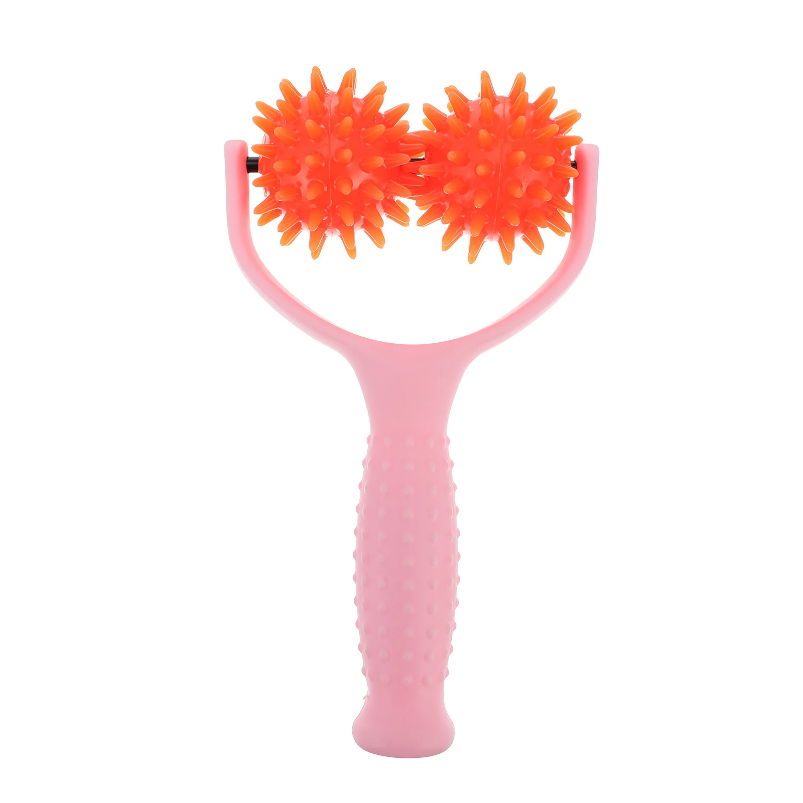 

Body Massage Device Roller Stick Manual Muscle Massager For Neck Shoulder Back Portable Handheld Therapy Tool Pink