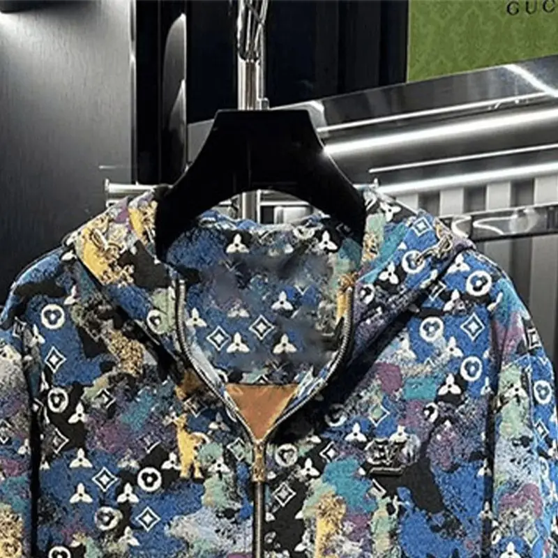 American retro trendy brand lazy style casual men's hooded long-sleeved jacket jacket wearing zipper trend ruffian handsome