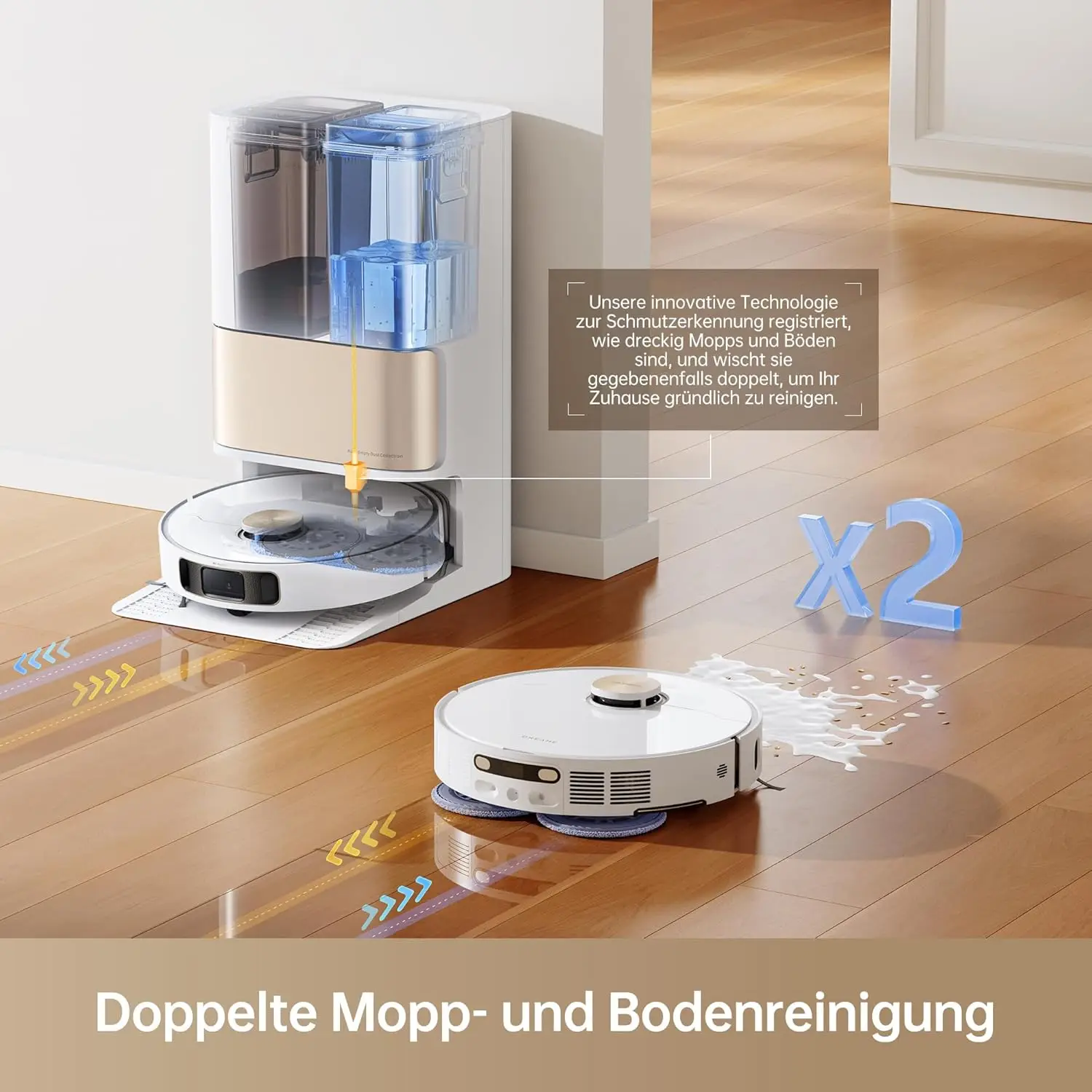 dreame s20pro robot heat Vacuum Cleaner Ultra Heat with Automatic Mop Cleaning with Hot Water dreame robot เครื่องด