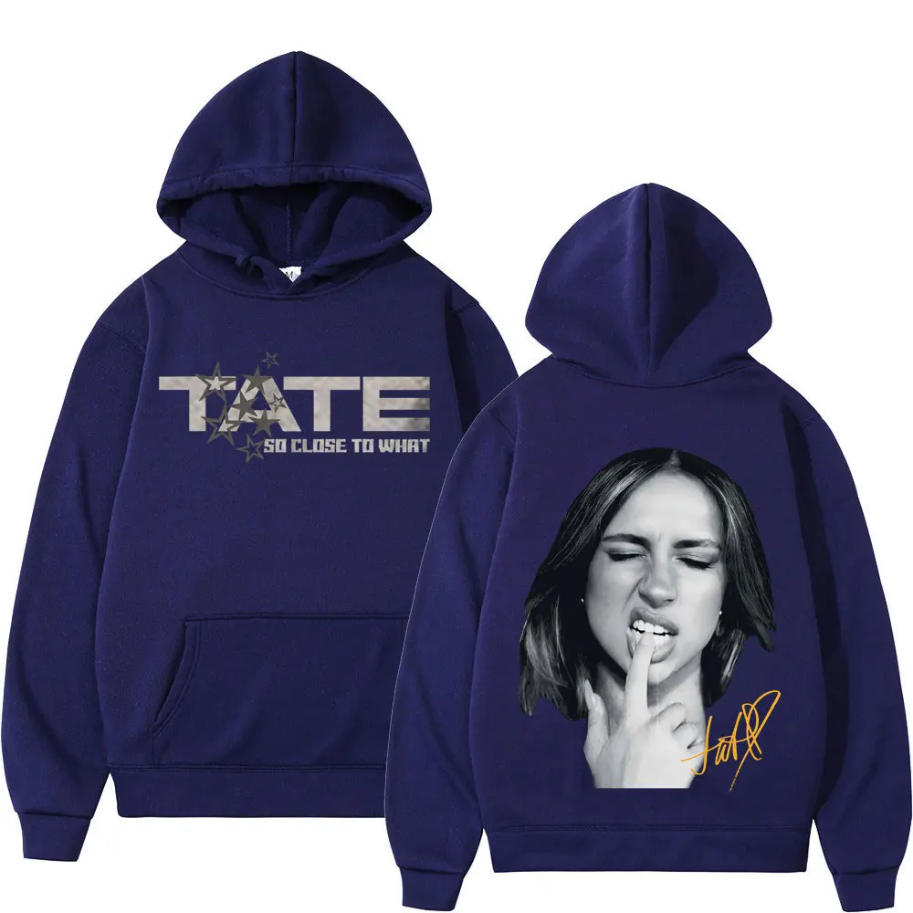 Tate Mcrae Album „So Close To What“ Miss Possessive 2025 World Tour Hoodies Winter Oversized Harajuku Sweatshirts Unisex Pullover – Detail 9
