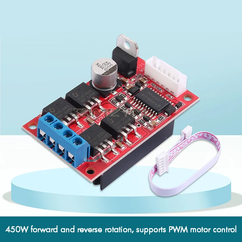 450W H Bridge DC Motor Speed Controller Driver Module DC 11-36V PWM Level Motor Control Switch Forward Reverse For Arduino