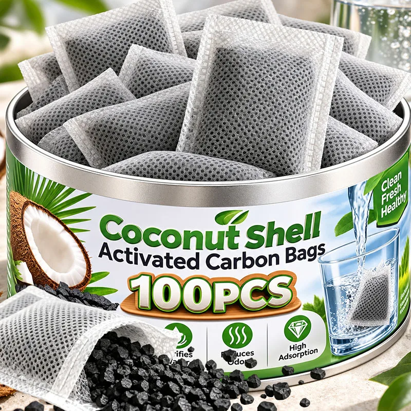 Activated Carbon Bags Reusable Coconut Shell Air Freshener Odor Remover Moisture Absorber for Refrigerator Car Closet Deodorizer