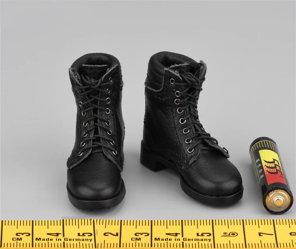 UJINDOU Skala 1/6 Figurka Żołnierza Rosyjskiego, Czarne Skórzane Buty z Otwartą Cholewką, Model Zabawka, Nie Realistyczne, Dla Figurki 12-calowej