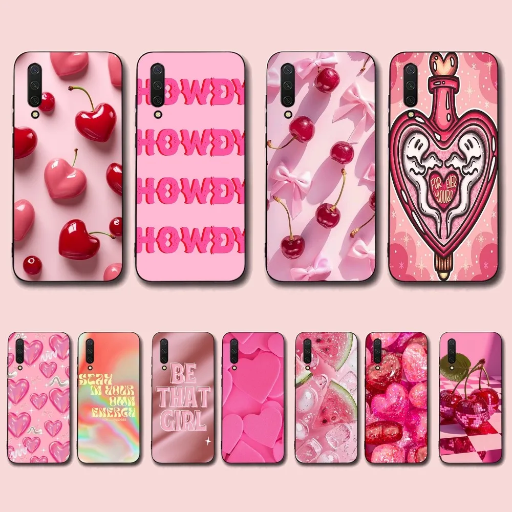 

INS PINK Phone Case For Xiaomi Mi 5X 8 9 10 11 12 lite pro 10T PocoX3pro PocoM3 Note 10 pro lite