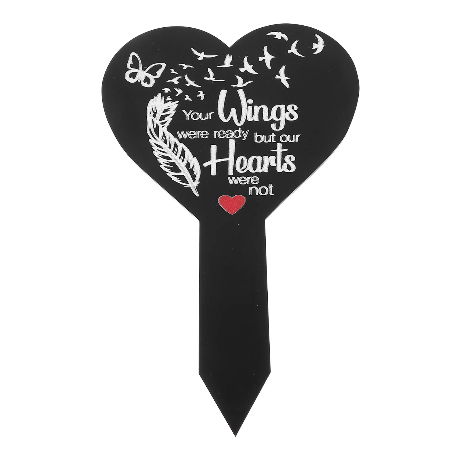 

Heart Shaped Memorial Stake Cemetery Grave Marker Sympathy Yard Sign Outdoor Memorial Garden Plaque Decorative Cemetery Memory
