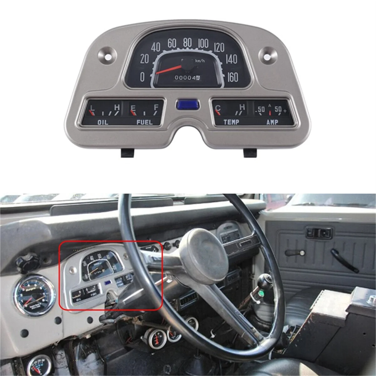 عداد السرعة العنقودية 83100-60180 لتويوتا لاند كروزر FJ40 FJ45 BJ40 1979-85 -T45C