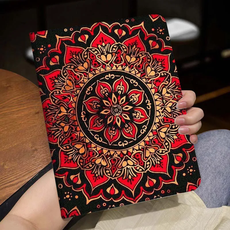 Fashion Mandala Flower Pattern Popular For Huawei MediaPad MatePad Honor Pro V6 9 V8 X9 X 10 13.3 11 Inch Pen Tray Tablet Case