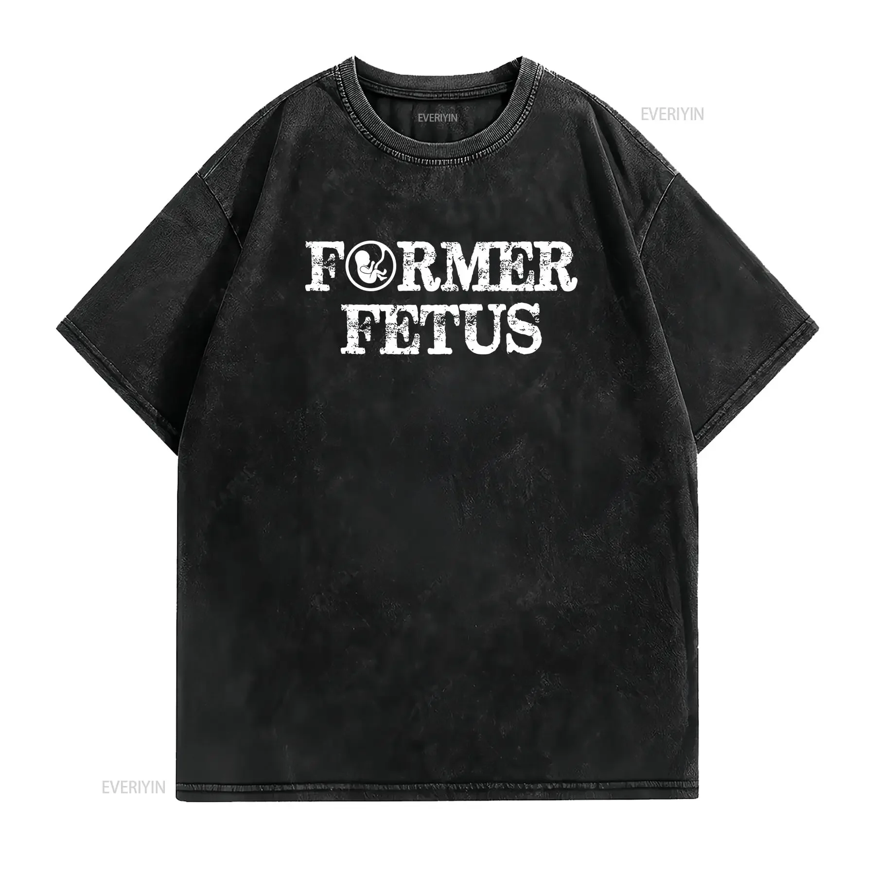 Former Fetus T Shirt vintage Washed Casual Slightly Breathable Unisex Comfortable graphic designer clothes homme fashion
