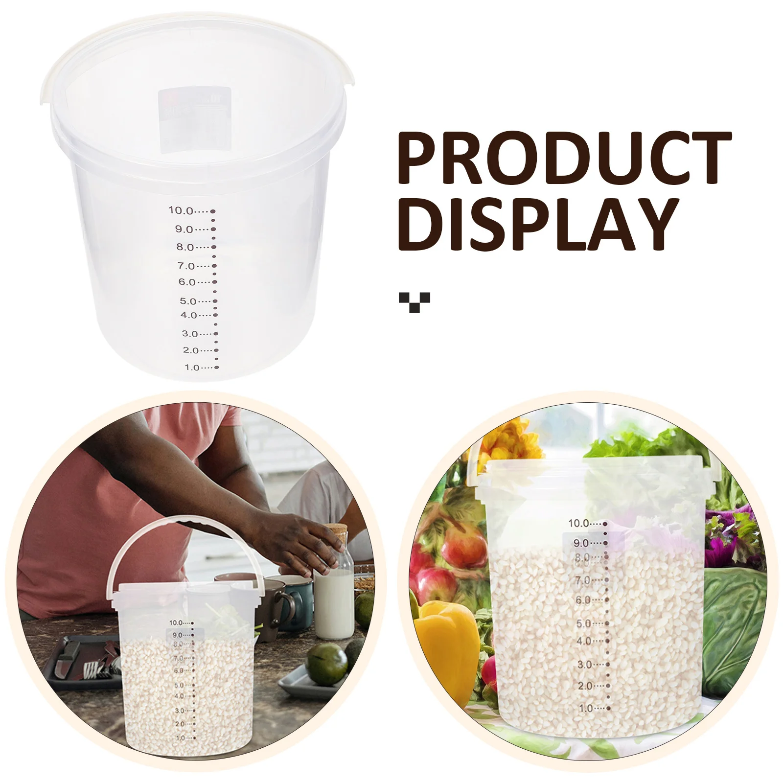 

Plastic Rice Storage Bucket High Quality Eco Friendly Design Insect Proof Moisture Proof Smooth Edge Suitable for Rice