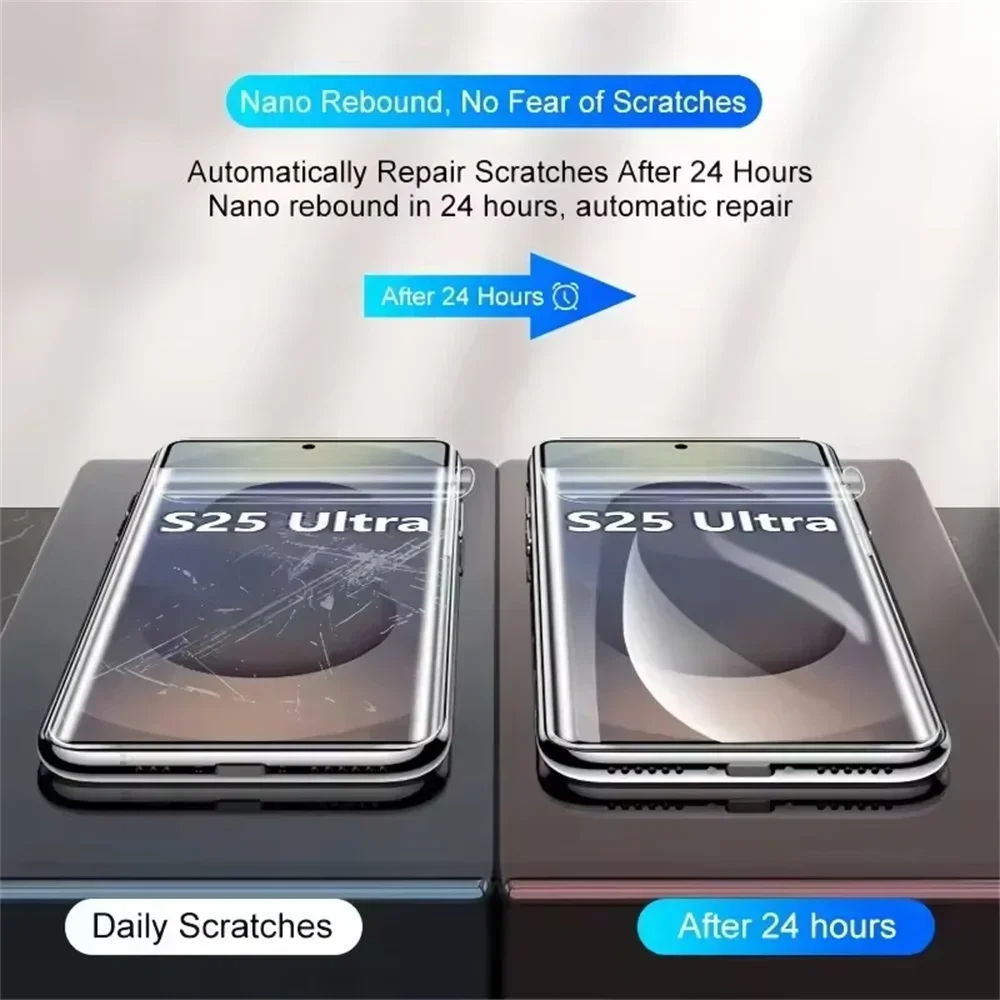 5 STKS Hydrogel Film Voor Samsung S25 S24 Ultra S23 S21 S20 FE S22 Plus Screen Protector Op Galaxy Note 20 10 Plus Ultra Niet Glas