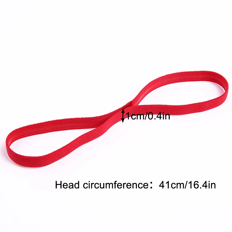 Fasce sportive sottili per donne e uomini Fascia per capelli antiscivolo per yoga Fasce elastiche per calcio Basket Calcio Tennis e golf