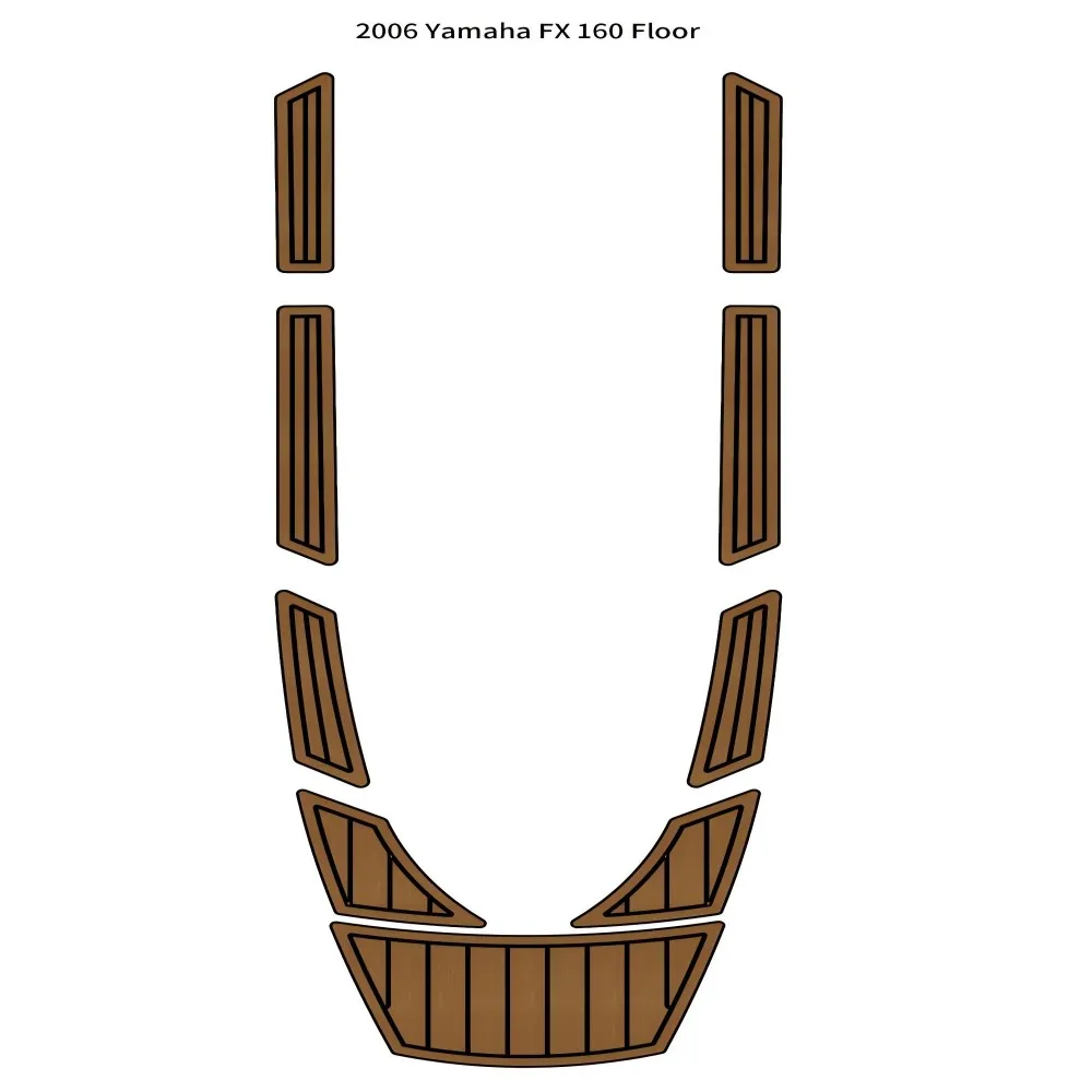 

2006 Ya-ma-ha FX 160 Напольный коврик для лодки Напольный коврик из тикового дерева из ЭВА SeaDek MarineMat Gatorstep Style Самоклеящийся