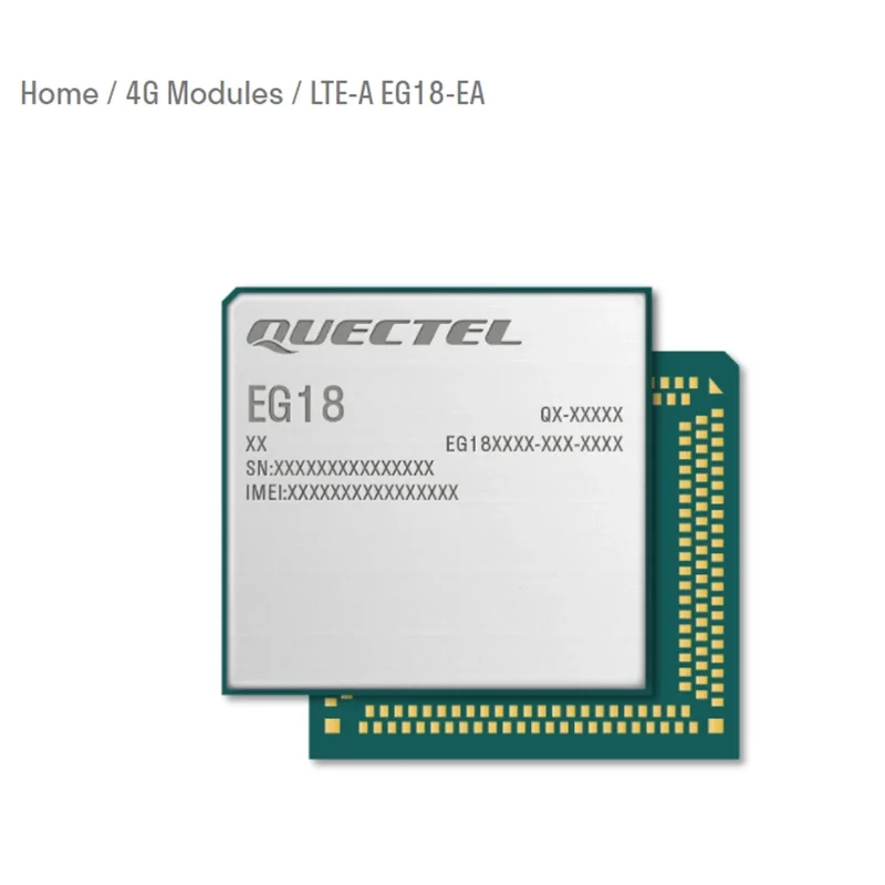 Quectel EG18 EG18-EA EG18EAPA-512-SGAS 4G LTE Cat18 módulo pacote LGA 1.2Gbps downlink 150Mbps uplink