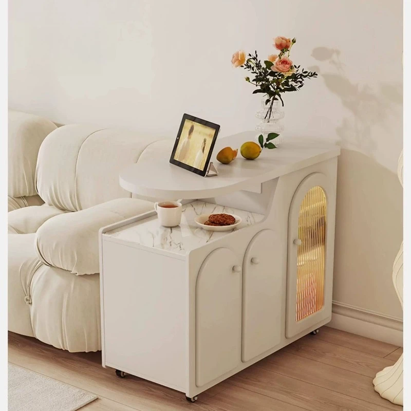 LMM Multifunctional Coffee Table Living Room Household Coffee Table Dining Table 2-in-1