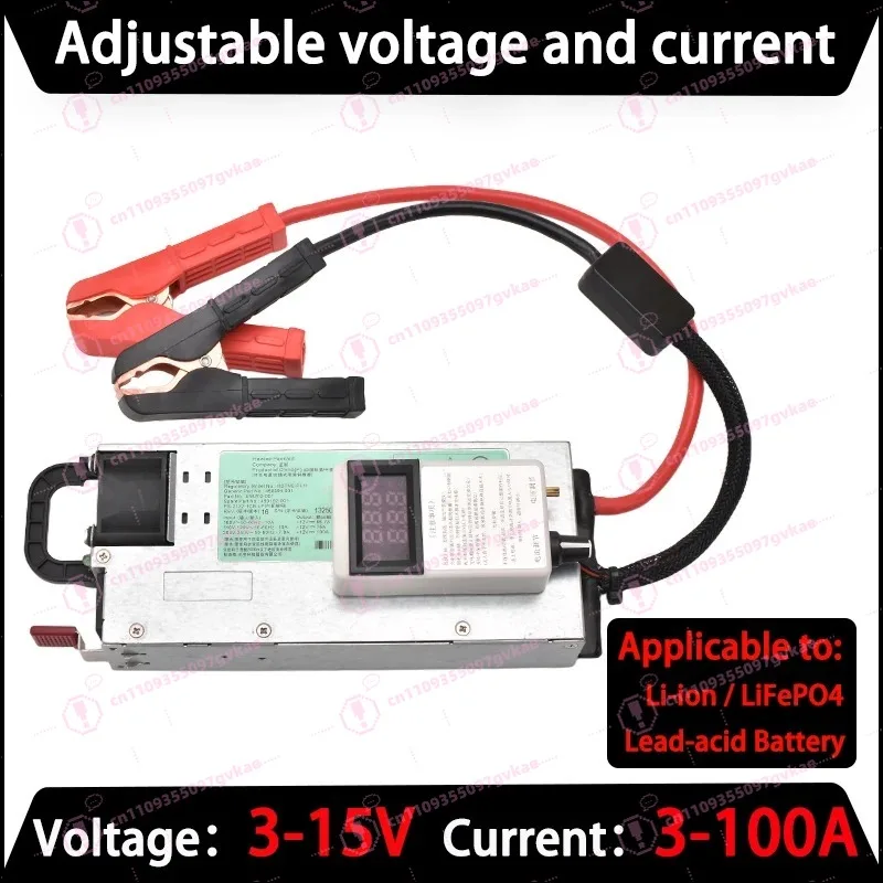 12V 60A 100A Solar Charger Adjustable Current Voltage Universal Battery Charger for 14.6V Battery Charging Power Supply Module