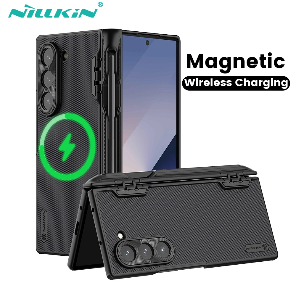 

Nillkin Magsafe Case For Samsung Galaxy Z Fold 6 5G Magnetic Wireless Charging Cover Anti Shockproof for Fold 6 With S-Pen Slot