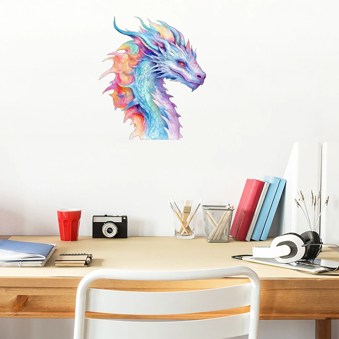 Three Ratels CP44 Watercolor Art Dragon Home decoration wall stickers waterproof bathroom decals