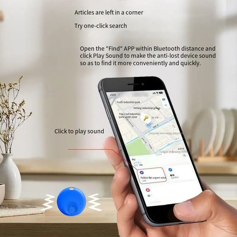 

Smart Tracker Blue Tag Bluetooth Search Finder Anti-lost Locator Global Positioning Device Work With Find My APP Finder Kids Bag