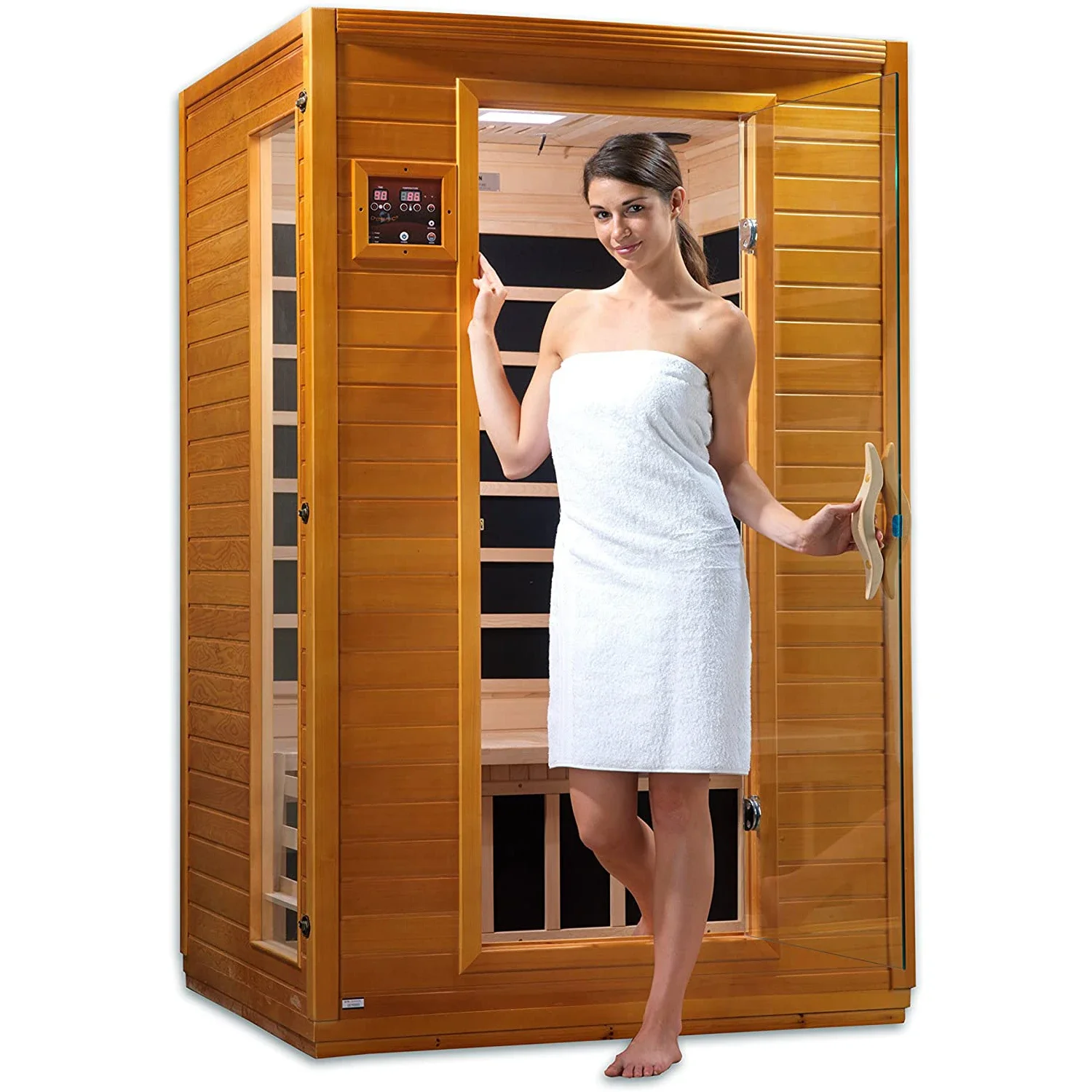 Design Infrared Indoor Sauna Steam 2 Person Infrared Sauna Room  Wood Sauna Cabinet with