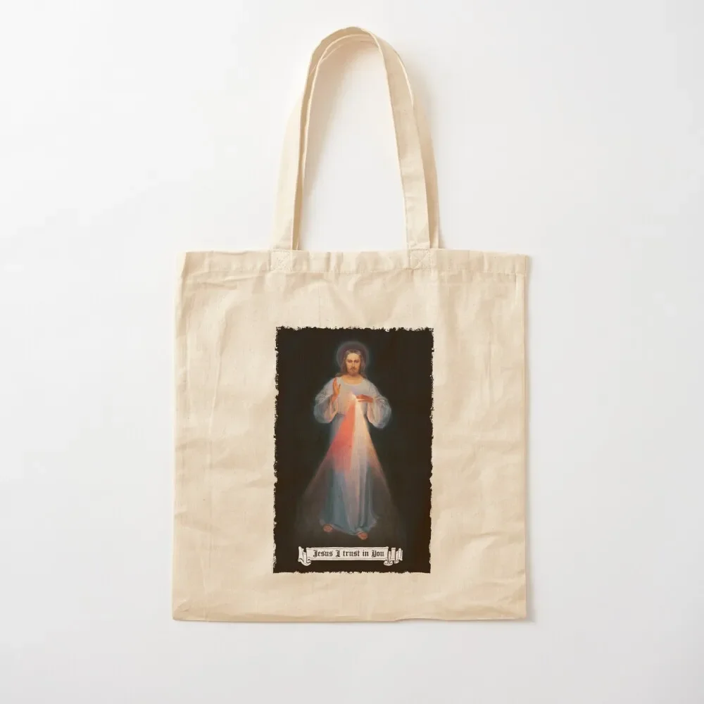 The Divine mercy image, catholic and Christian gifts, Jesus I trust in you Tote Bag shopper bags for women Women's bags Tote Bag