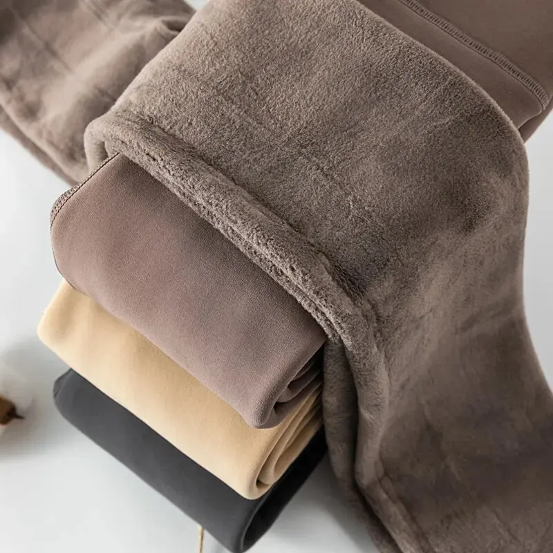 1/2 قطعة صوف مبطن الجوارب رشاقته جوارب طويلة للنساء الفتيات الشتاء اللباس الداخلي الجلد القطبي تأثير أسود جوارب المرأة الحرارية جورب #6