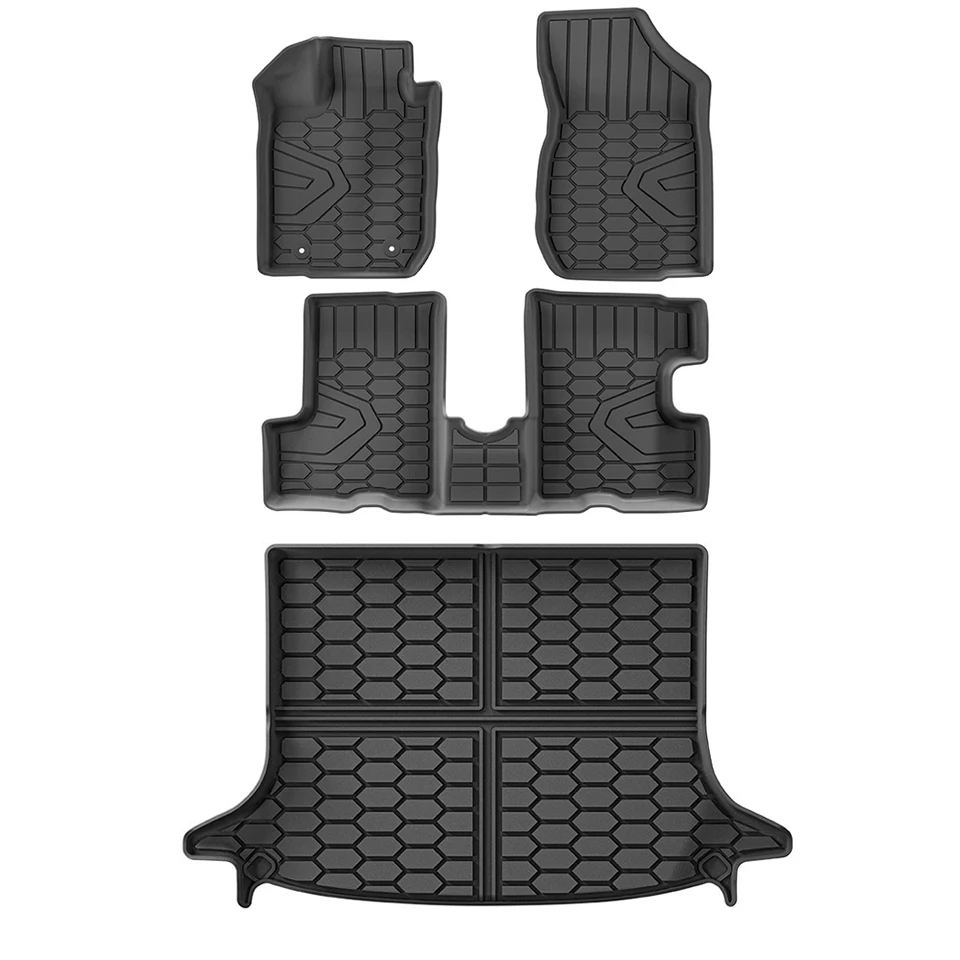 Car Trunk Mat For LADA LARGUS/CROSS 21-25 TPE Foot Mat All Weather Waterproof Anti-Slip Rear Trunk Cargo Liner Anti Dirty Pads