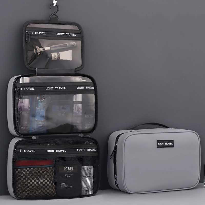 

Водонепроницаемая подвесная косметичка большой вместимости, портативный дорожный несессер, косметичка для мужчин и женщин, сумка для туалетных принадлежностей