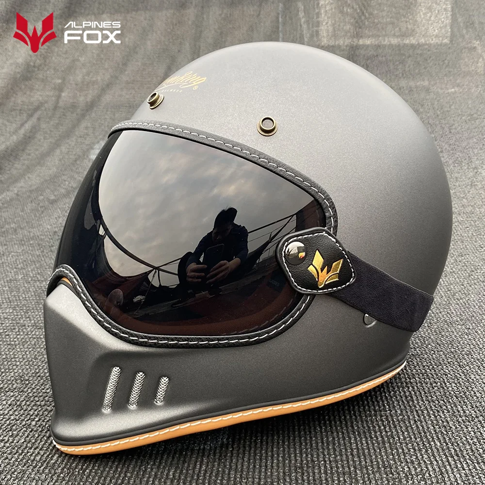 

Windproof Motorcycle Helmet Goggles Windshield Retro Bubble Visor Lens Fit For SHOEI EX-ZERO/RYMIC R980/IRONKING 618 Helmets