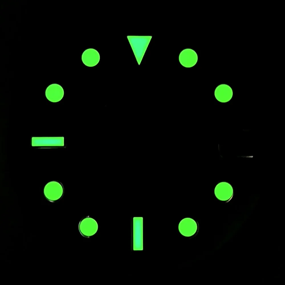 NH35 Dial 28.5mm Watch Dial Custom logo Dial Shell dial Green Luminous dial fit NH35movement watch accessories