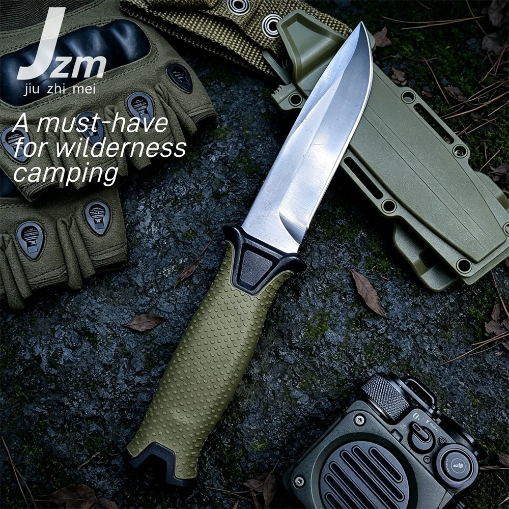 Rugged G1500 Outdoor Fixed Knife – 440C Blade, Ergonomic Handle – A Reliable Tool for Angling, Camping, and General Field Use