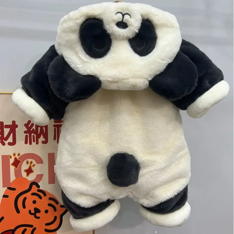 FC6Christmas Cute Giant Panda Baby Thickened Winter Clothing Tights Coat Cartoon Shape Creeper Coat Jumpsuit Cosplay Costum@FC8！
