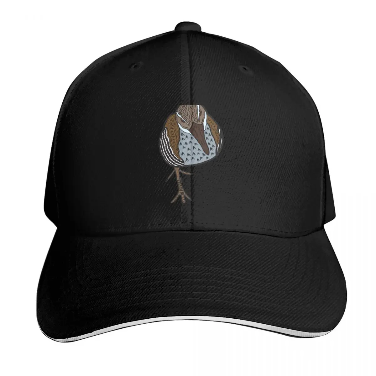 Guam Rail Standing Portrait Baseball Cap Low Profile Unstructured Unisex for Men Women Outdoor Golf Running Hiking