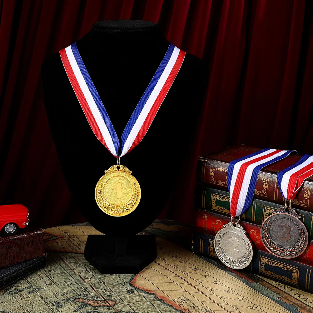 

12 шт. медалей с номерами из цинкового сплава, награды для спортивных соревнований, школьных спортивных мероприятий, золотые медали для награждения детей