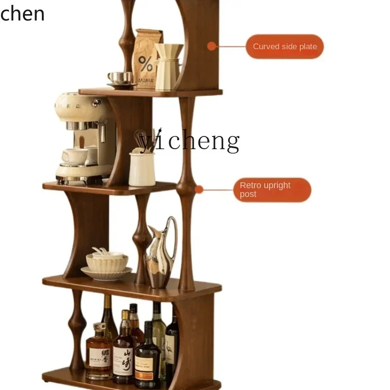 YFY Storage Rack Living Room Bookshelf Storage Rack Small Apartment Balcony Flower Rack Living Room Floor-Standing