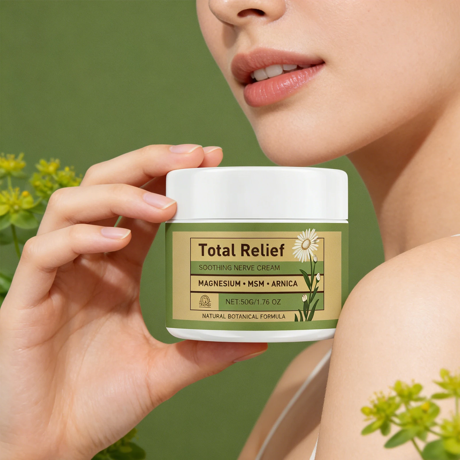 Magnesium Soothing Cream Nerves Relief Long-Lasting Hydration Prevent Drying Moisturizing Body Cream