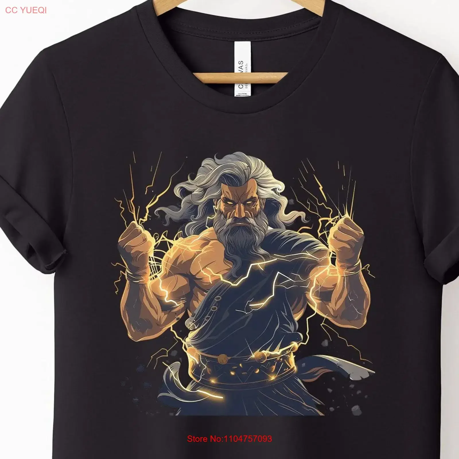 T-shirt Mythologie Grecque Zeus : Tenue captivante pour les amateurs de la Grèce antique – Style décontracté vintage délavé