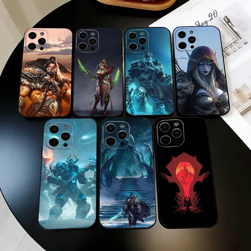

WOW W-world Of W-Warcraft-ES Game Phone Case For iPhone 17,16,15,14,13,12,11 Plus,Pro Max,XS,Soft Silicone Black Cover