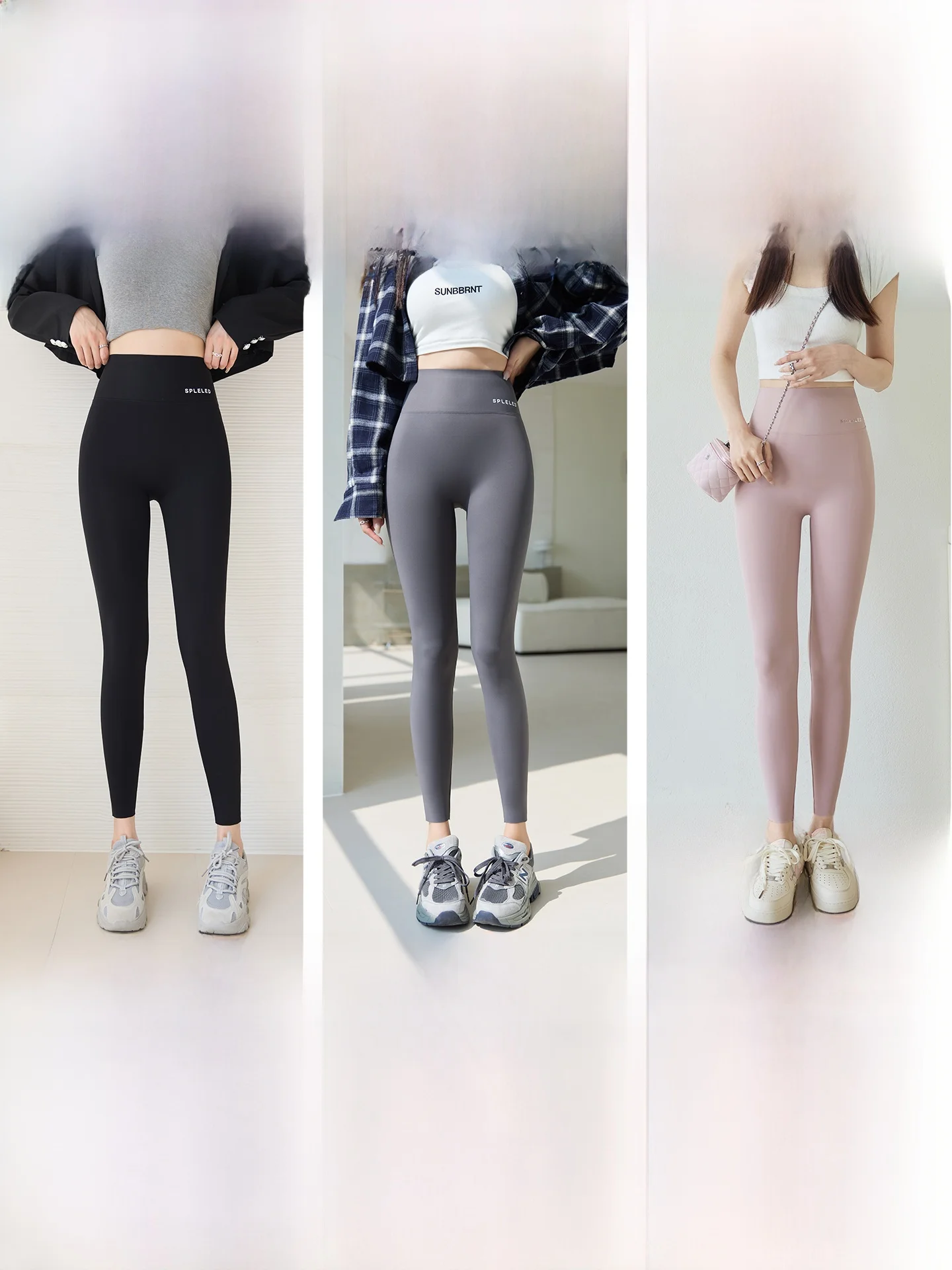 Pantalones de Yoga de cintura alta para mujer, ropa de abrigo para levantamiento de glúteos y Control de barriga, pantalones de Arca Sle para primavera y otoño