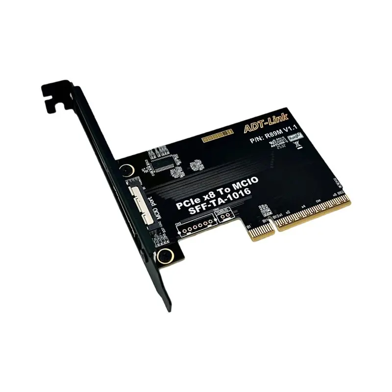 

ADT-LINK External Graphics Card Split Card Pcie 4.0 X8 To MCIO SFF-TA-1016 Adapter Card GEN4 Supports 2U 4U Chassis