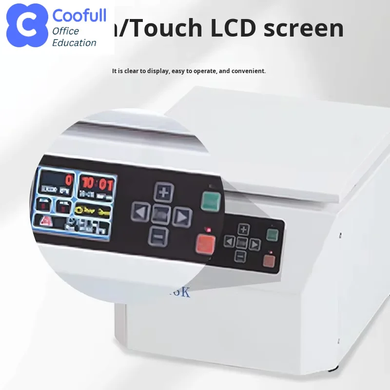 COOFULLL High-speed Medical Laboratory Tabletop Centrifuge LCD Digital Display Timing Control and Speed