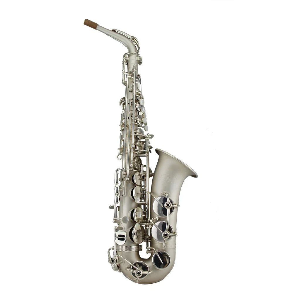 

High quality Silver sandblast surface Alto saxophone