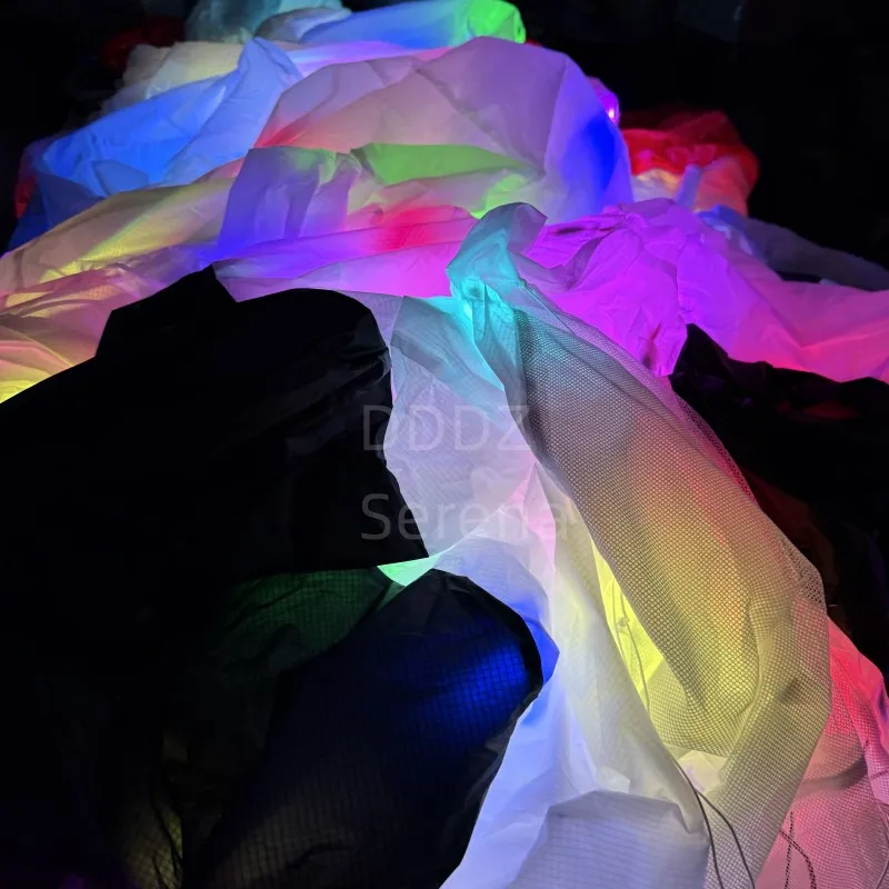 DDDZ 5M LED dog night kite and NO LED 5m dog kite 40D Ripstop Nylon Line Laundry Pendant Large soft Inflatable night show kite
