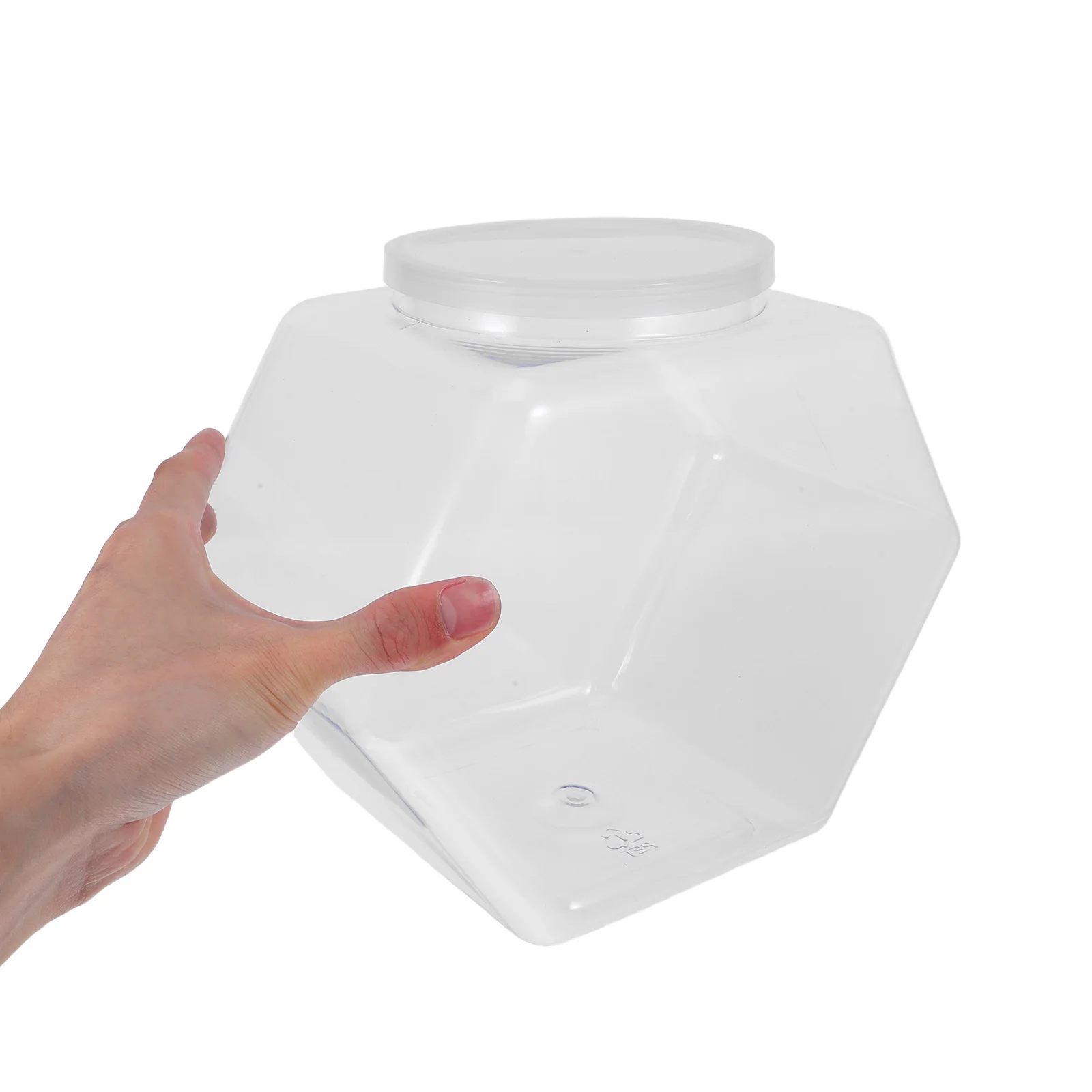 

Lollipop Storage Jar Clear Plastic Containers Large Capacity Twist Snack Organizers Candy Holders Transparent Design