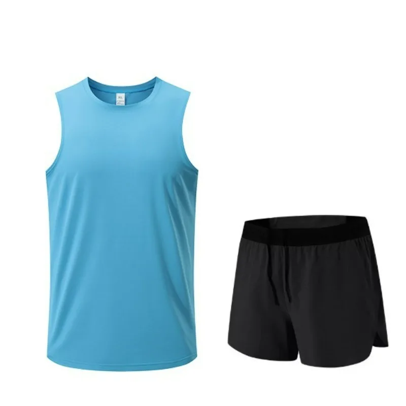 Men's Sports Set Breathable Speed Drying Outdoor Mountaineering Hiking Athletics Marathon Training Travel Men's Running Set