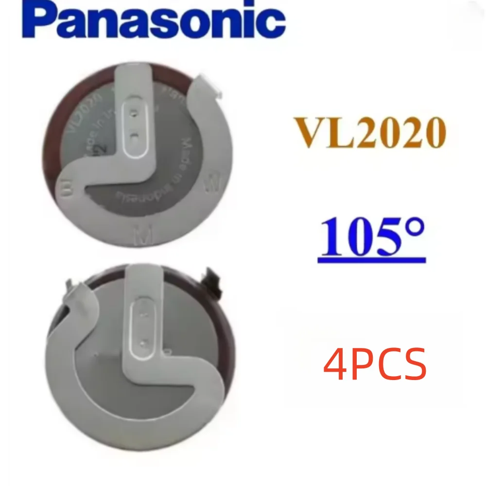 100% NOWY Oryginalny 1-10 SZT. VL2020 Oryginalna Bateria Litowa Panasonic 2020 z Nóżkami 105 Stopni do Kluczyka Samochodowego — zdjęcie produktu 6