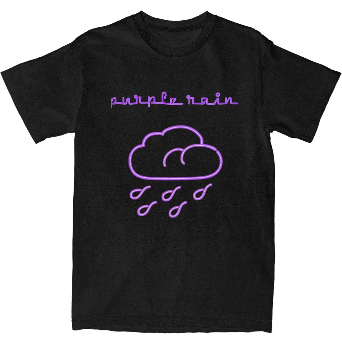 The Prince Purple Rain Merchandise Shirt Men Women Artist Hipster Pure Cotton Classic Clothes