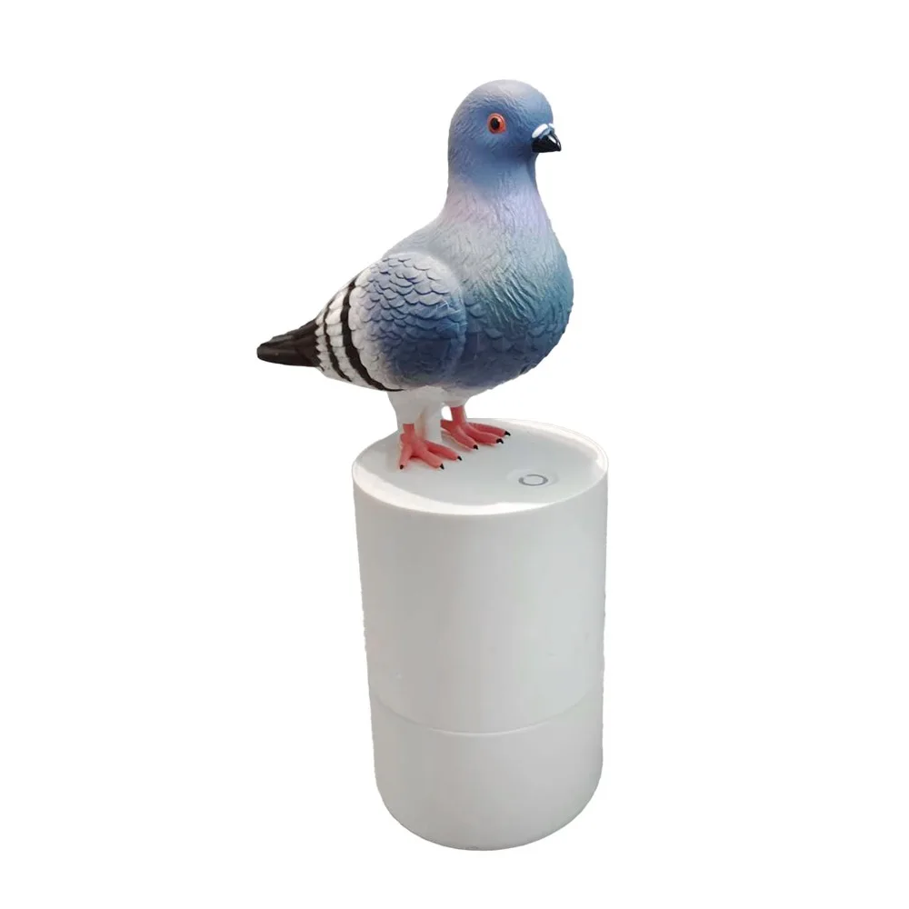 ABS Foaming Hand Soap Dispenser Blue White Pigeon Shaped Soap Dispenser Automatic Refillable Foaming Soap Dispenser Novelty Gift